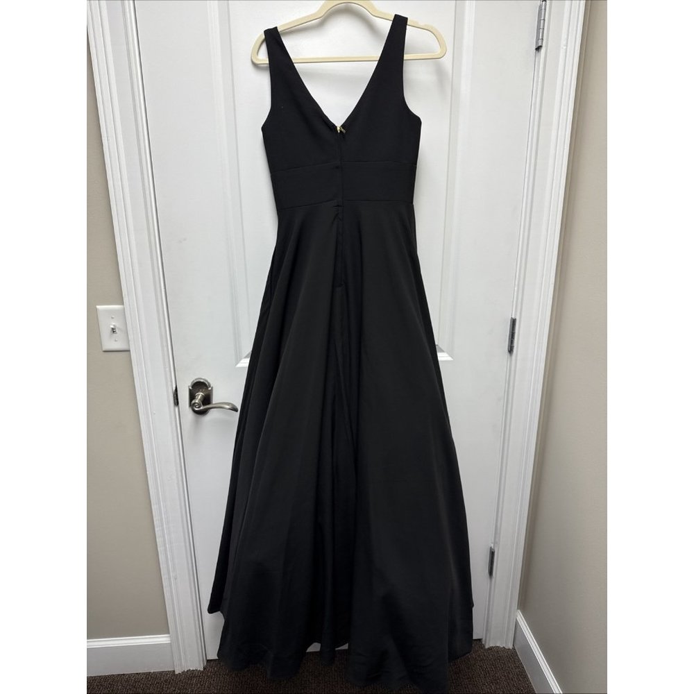 Mac Duggal Size 6 Black 48924 Sleeveless A-line Ball Gown Prom Formal Dress New - Picture 8 of 11